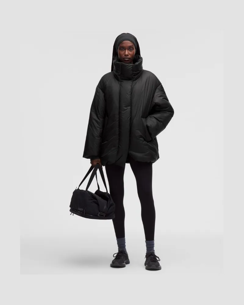 LULULEMON Isolierter Mantel mit Kragen für Frauen – Größe in Schwarz Schwarz