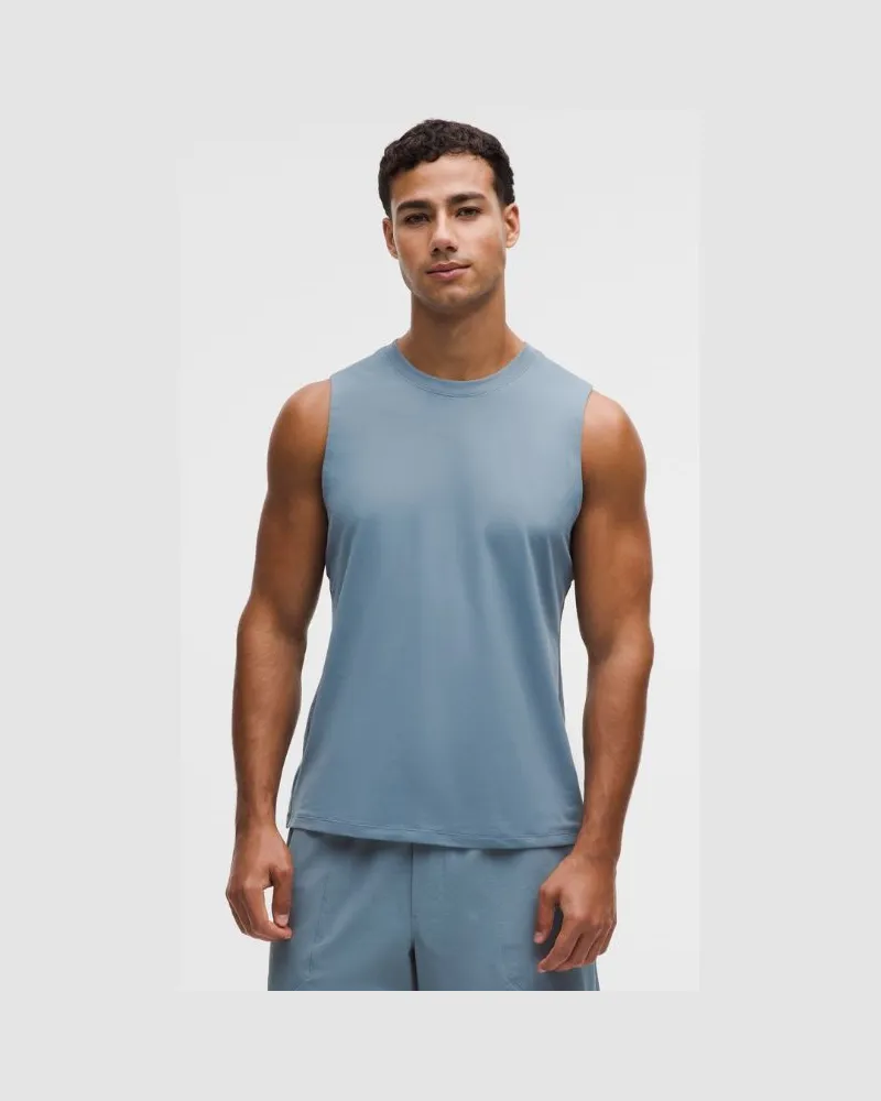 LULULEMON Repper Sleeveless Tank Top für Männer – Größe in Steel Blue Steel