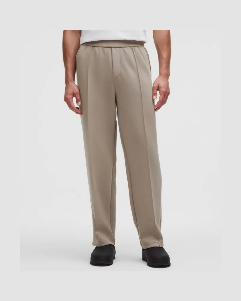 LULULEMON Smooth Spacer Pintuck-Hose Normale Länge für Männer – Khaki – Größe Warm