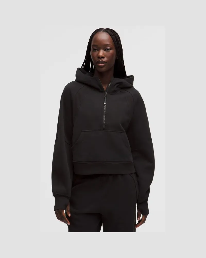LULULEMON Scuba Oversized-Hoodie mit halblangem Reißverschluss für Frauen – Größe in Black Black