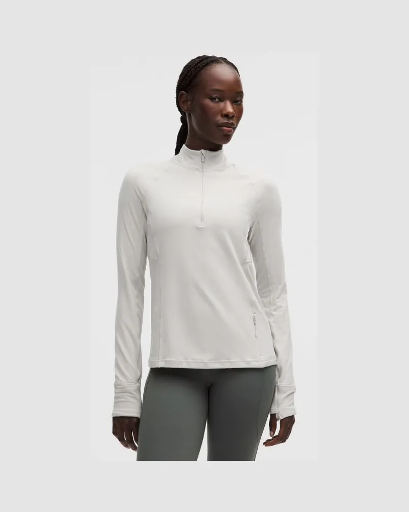 LULULEMON It's Rulu Oberteil mit halblangem Reißverschluss im Classic Fit für Frauen – Größe in Dove Grey Dove