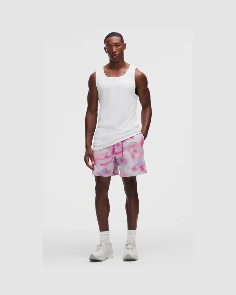 LULULEMON Badeshorts Mit Liner für Männer – 18 cm – Batik – Größe Floral