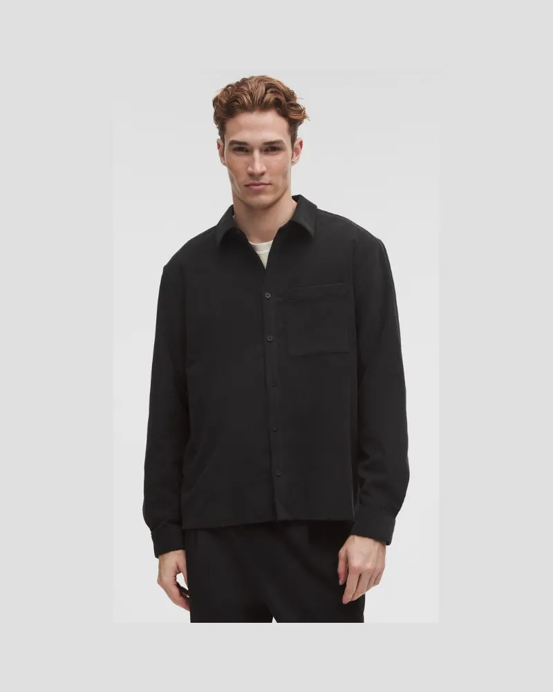 LULULEMON Langärmeliges Cordhemd im Relaxed Fit für Männer – Größe in Black Black