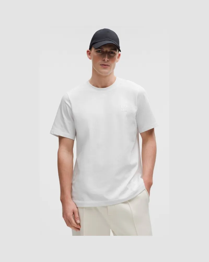 LULULEMON Schweres Baumwoll-T-Shirt im Classic Fit Stack für Männer – Größe in White White