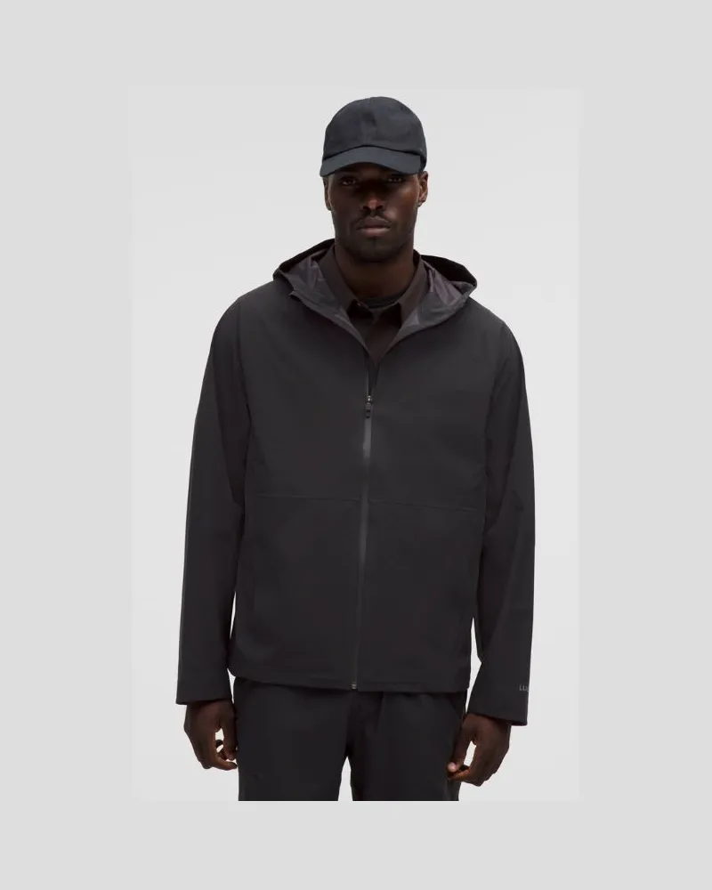 LULULEMON Wasserdichte Jacke aus dehnbarem Glyde für Männer – Größe in Schwarz Schwarz