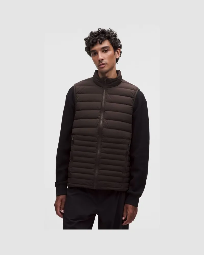 LULULEMON Navigation Down-Weste Evolve für Männer – Größe in Mahogany Muse Mahogany