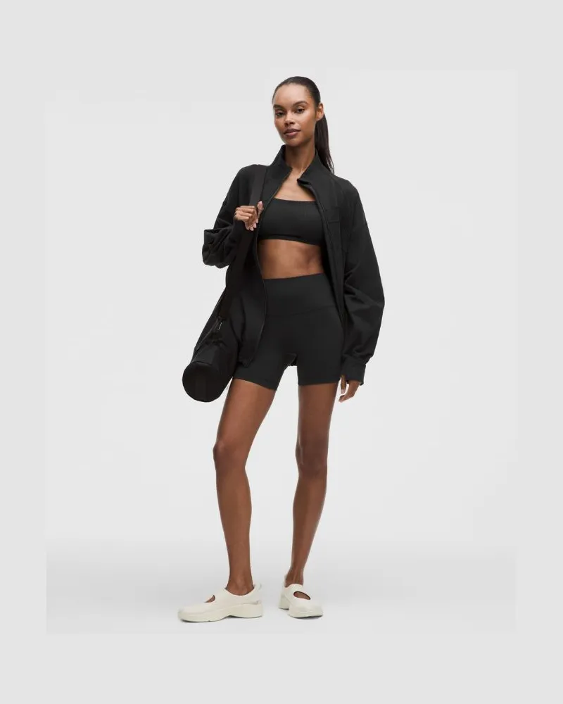 LULULEMON Align No Line Shorts mit hohem Bund für Frauen – 15 cm – Größe in Schwarz Schwarz