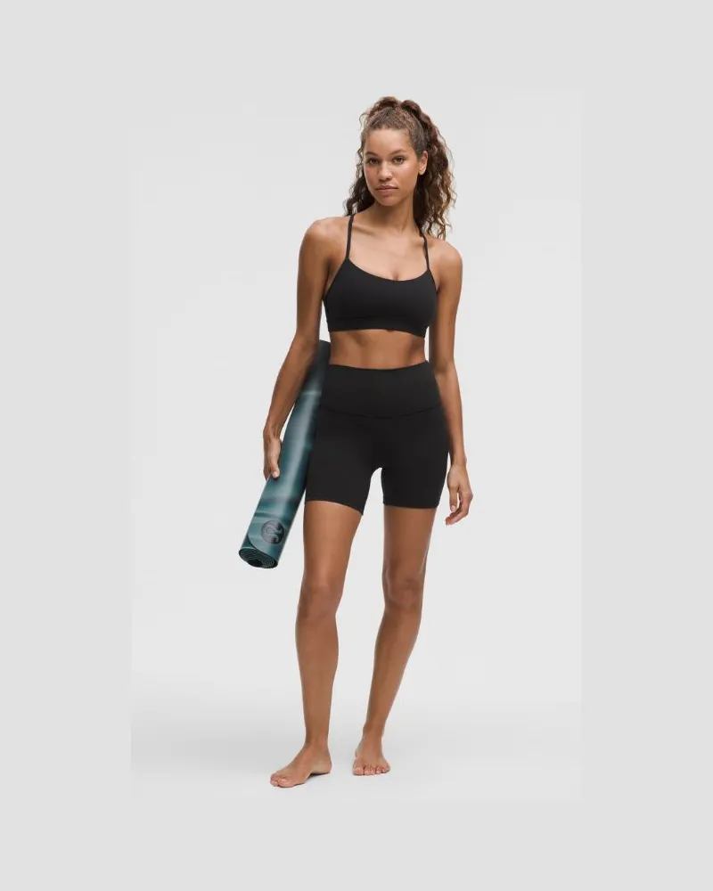 LULULEMON Align No Line Shorts mit hohem Bund für Frauen – 15 cm – Größe in Schwarz Schwarz