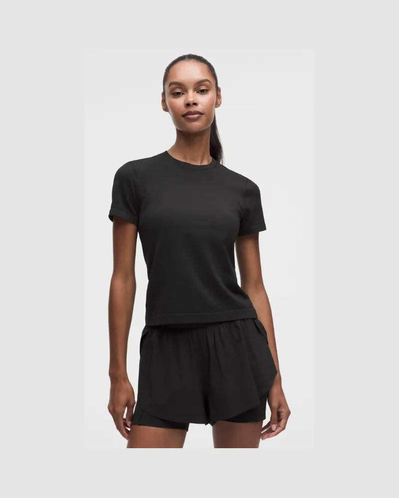 LULULEMON Super Swiftly-Kurzarmshirt für Frauen – Größe in Schwarz Schwarz