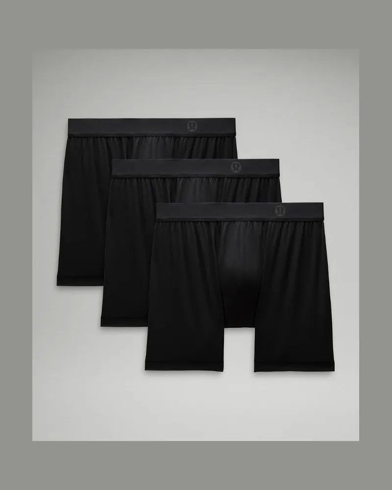 LULULEMON Always In Motion Boxershorts 3er-Pack für Männer – 13 cm – Größe in Black Black