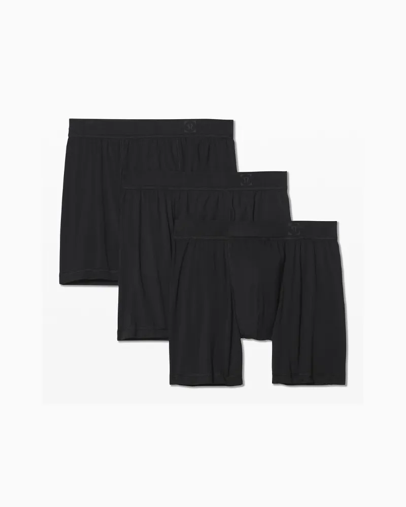 LULULEMON Always In Motion Boxershorts 3er-Pack für Männer – 13 cm – Größe in Black Black