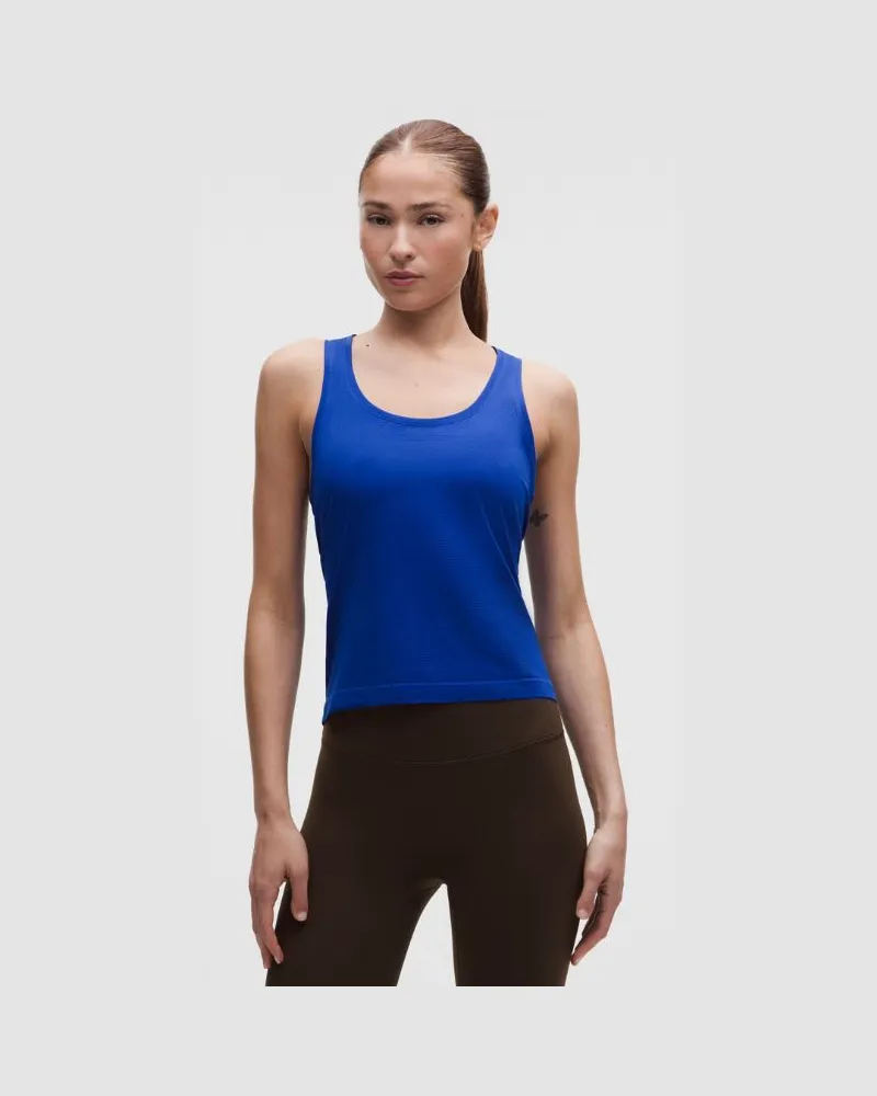 LULULEMON Swiftly Tech Tanktop mit Racerback 0 Taillenlänge für Frauen – Größe in Beach Ball Blue Beach