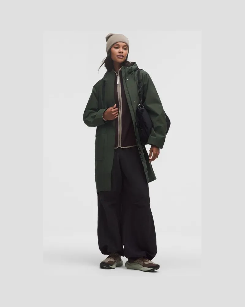LULULEMON Wasserdichter Regenmantel für Frauen – Größe in Rainforest Green Rainforest