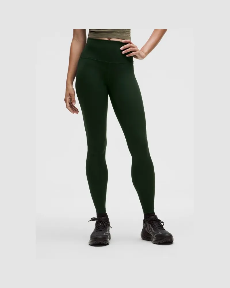 LULULEMON Wunder Train Leggings mit hohem Bund für Frauen – 71 cm – Größe in Rainforest Green Rainforest