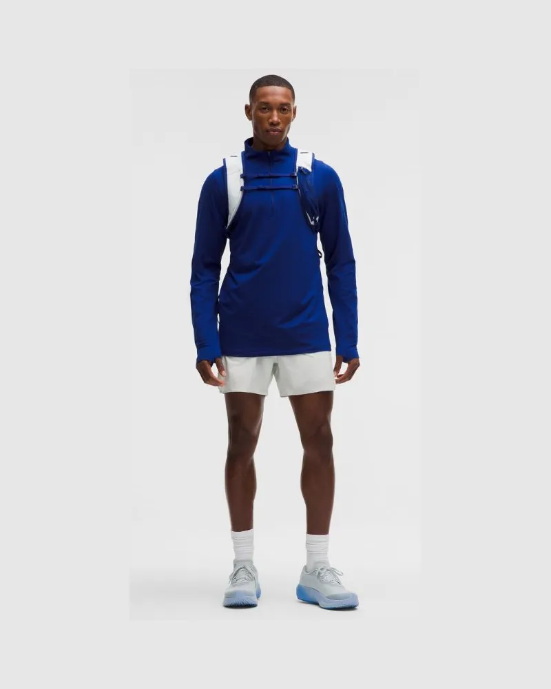 LULULEMON Fast and Free Lined Running Short 5" für Männer – Größe in Vapor Vapor
