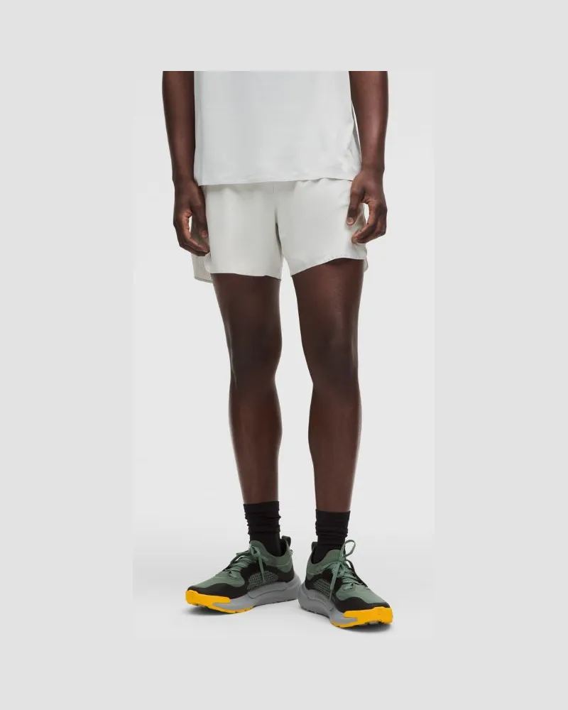 LULULEMON Fast and Free Lined Running Short 5" für Männer – Größe in Vapor Vapor