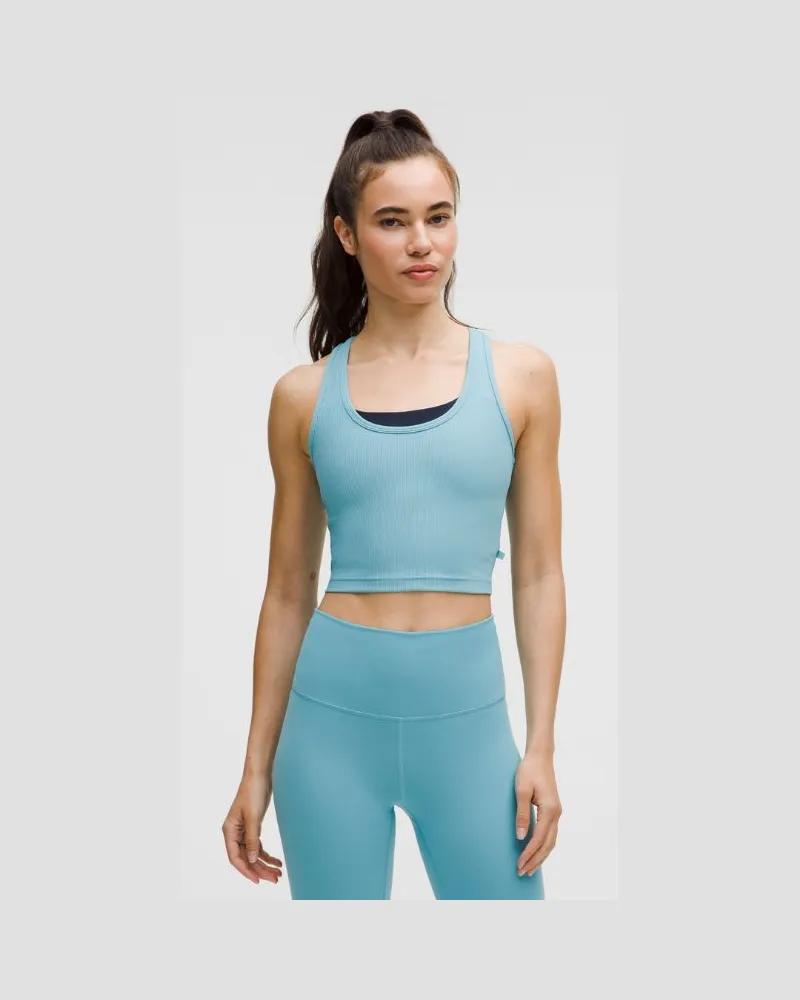 LULULEMON Power Pivot Trainings-Tanktop für Frauen – Größe in Washed Blue Washed