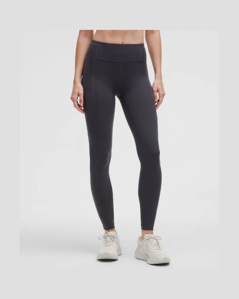 LULULEMON Swift Speed Leggings mit hohem Bund für Frauen – 71 cm – Größe in Black Night Black