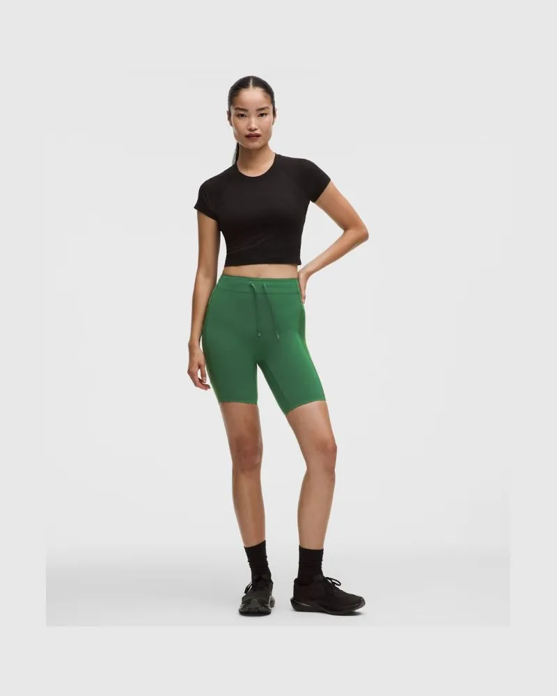 LULULEMON No Line Laufshorts mit hohem Bund für Frauen – 20 cm – Größe in Ivy Grove Ivy