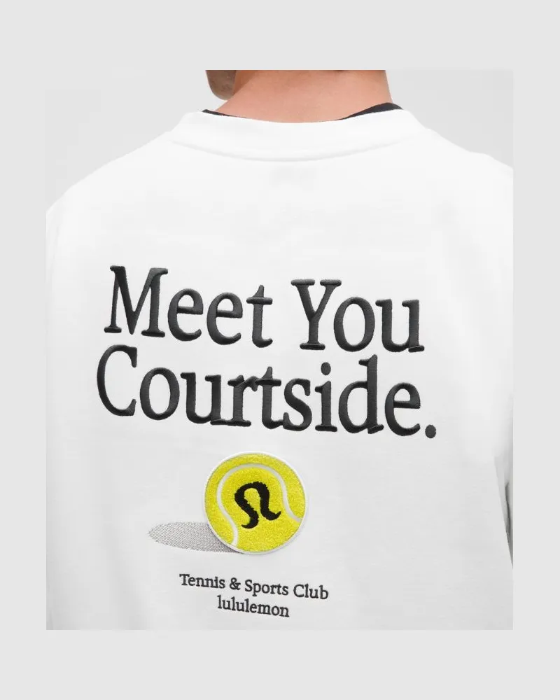 LULULEMON Steady State Pullover mit Rundhalsausschnitt Courtside für Männer – Größe in White White
