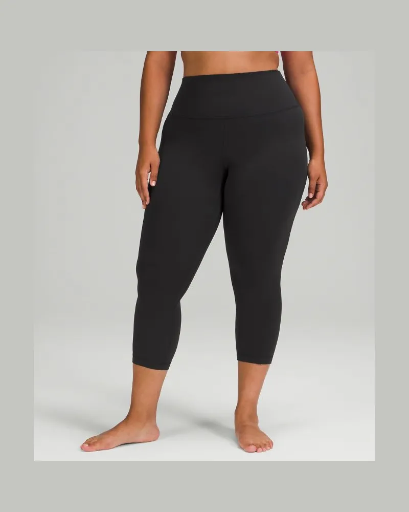 LULULEMON Align Crop Leggings mit hohem Bund für Frauen – 53,3 cm – Größe in Black Black
