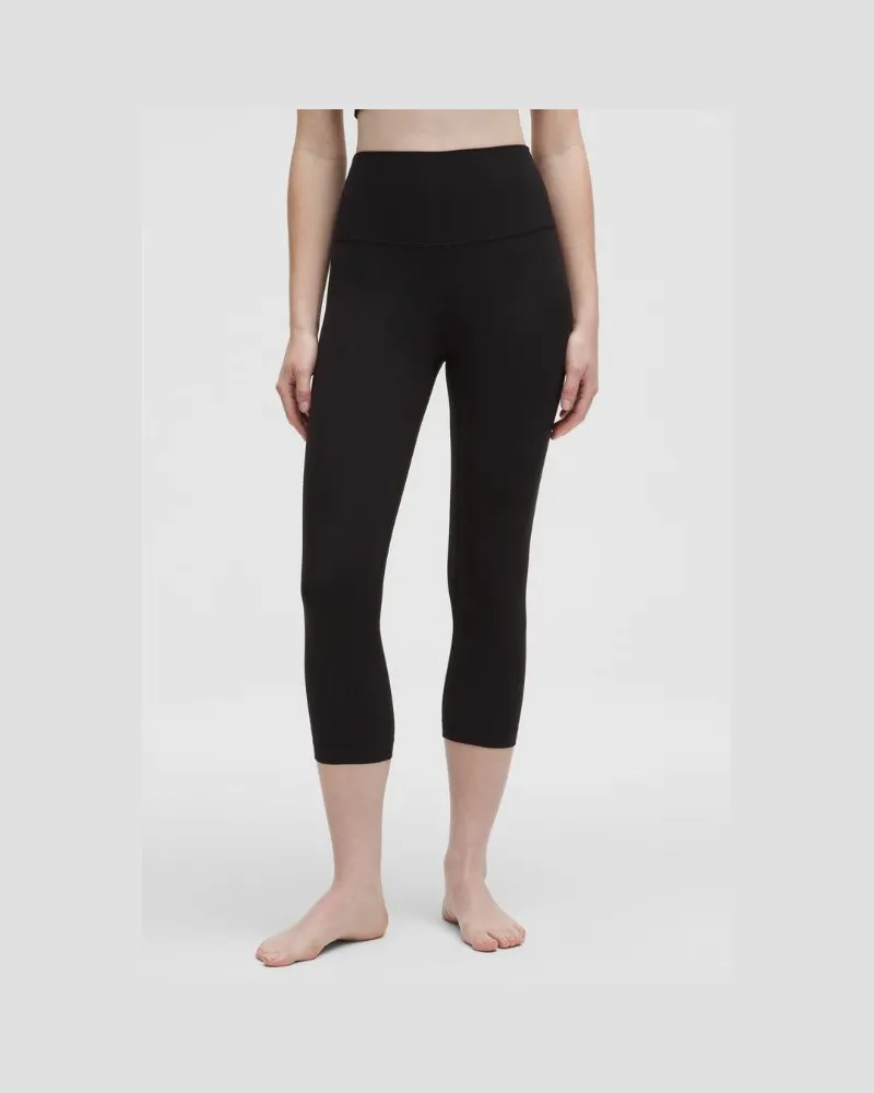 LULULEMON Align Crop Leggings mit hohem Bund für Frauen – 53,3 cm – Größe in Black Black