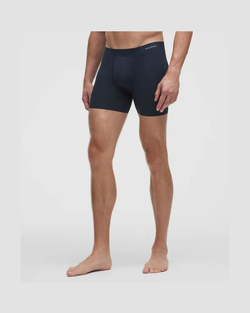 LULULEMON Sport-Boxer aus strukturiertem Mesh für Männer – 11 cm – Größe in True Navy True
