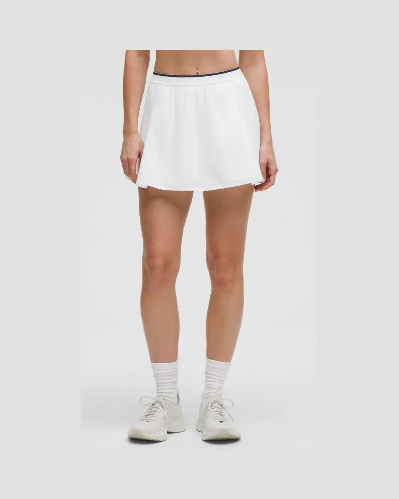 LULULEMON Perforated Narrow Waistband Tennis Skirt für Frauen – Größe in White/Club Blue White