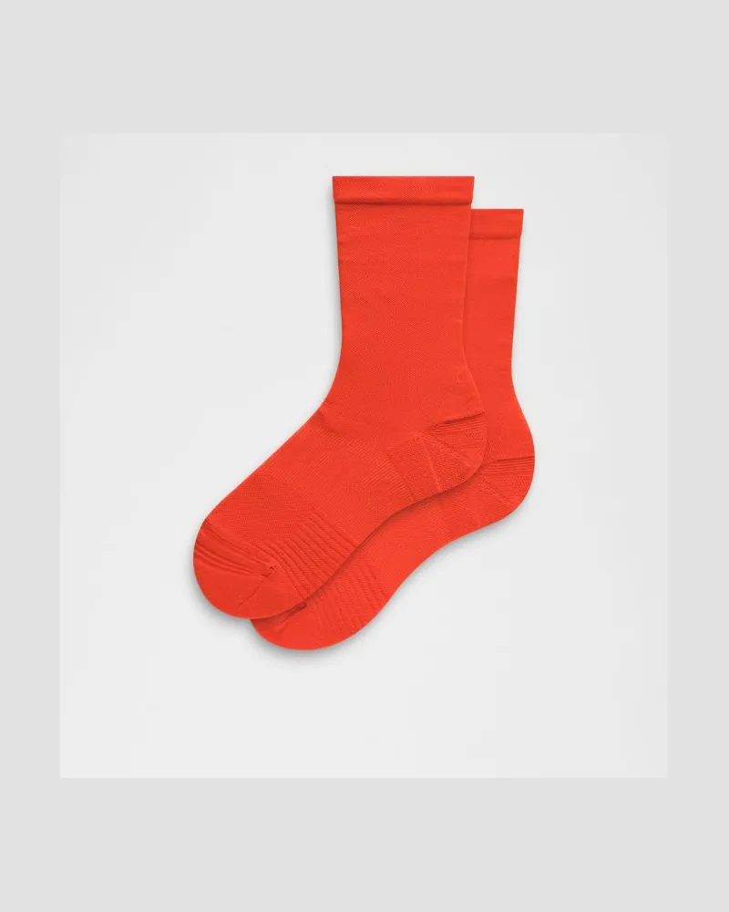 LULULEMON Unisex Power Stride Crew-Socken – Orange – Größe Spicy