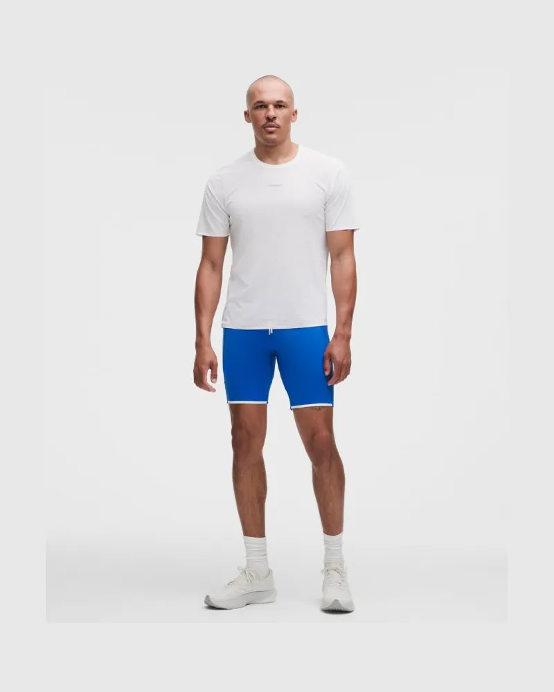 LULULEMON Nulux Kurze Lauf-Tights für Männer – 20 cm – Größe in Beach Ball Blue Beach