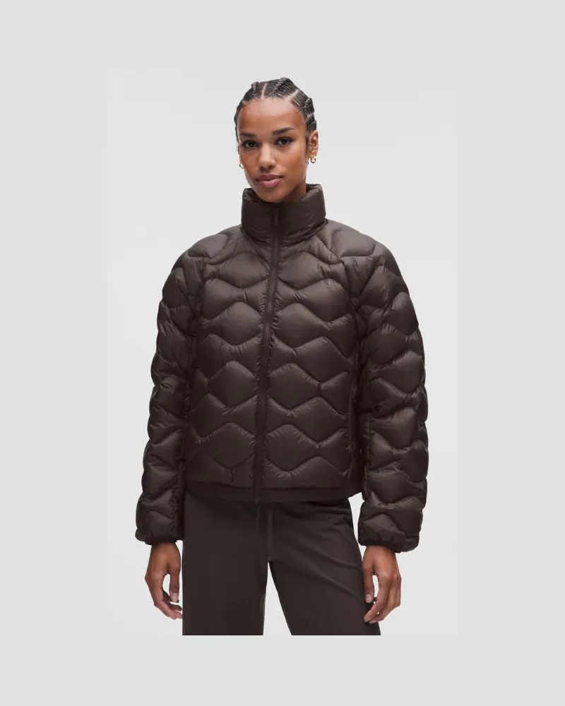 LULULEMON Featherweight Steppjacke 900er-Daunenfüllung für Frauen – Größe in Mahogany Muse Mahogany