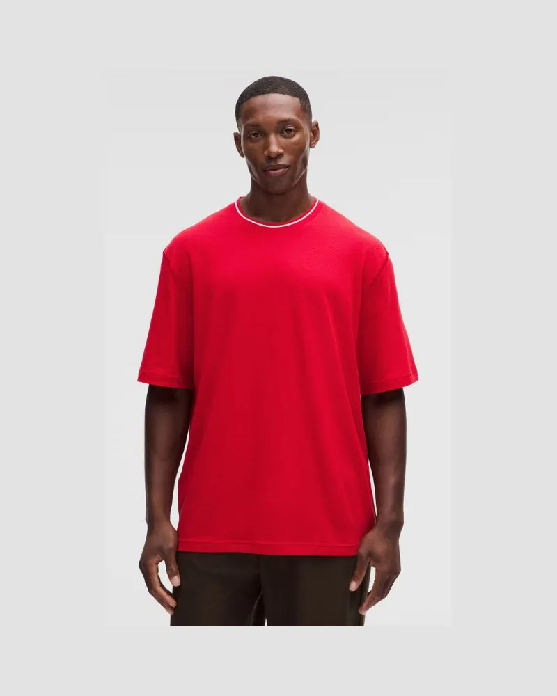 LULULEMON Jersey Kurzarmshirt für Männer – Neon – Größe Oxford