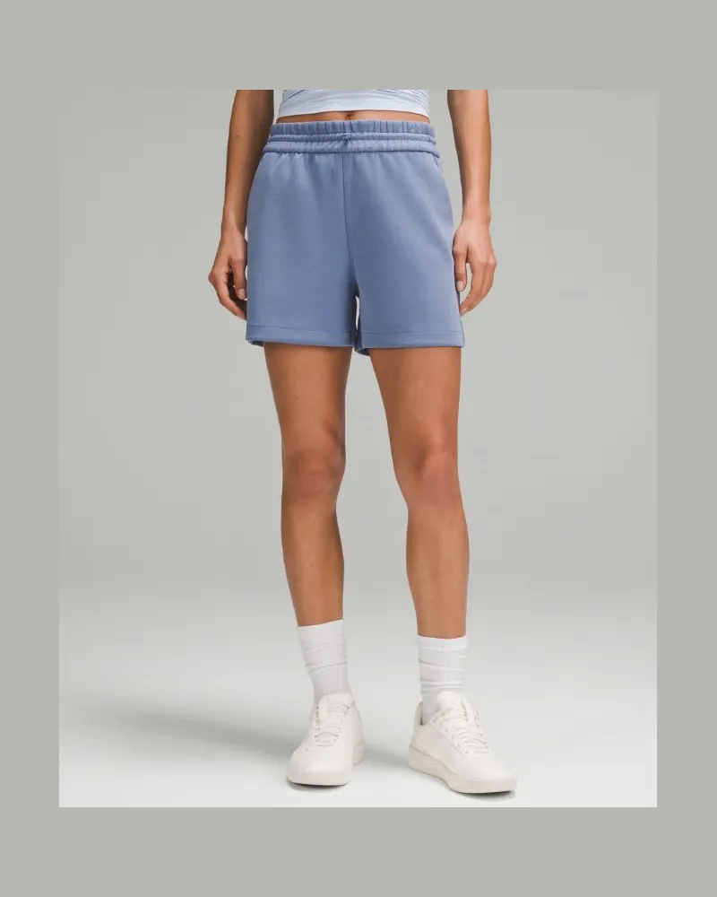 LULULEMON Softstreme Shorts mit hohem Bund für Frauen – 10 cm – Größe in Oasis Blue Oasis