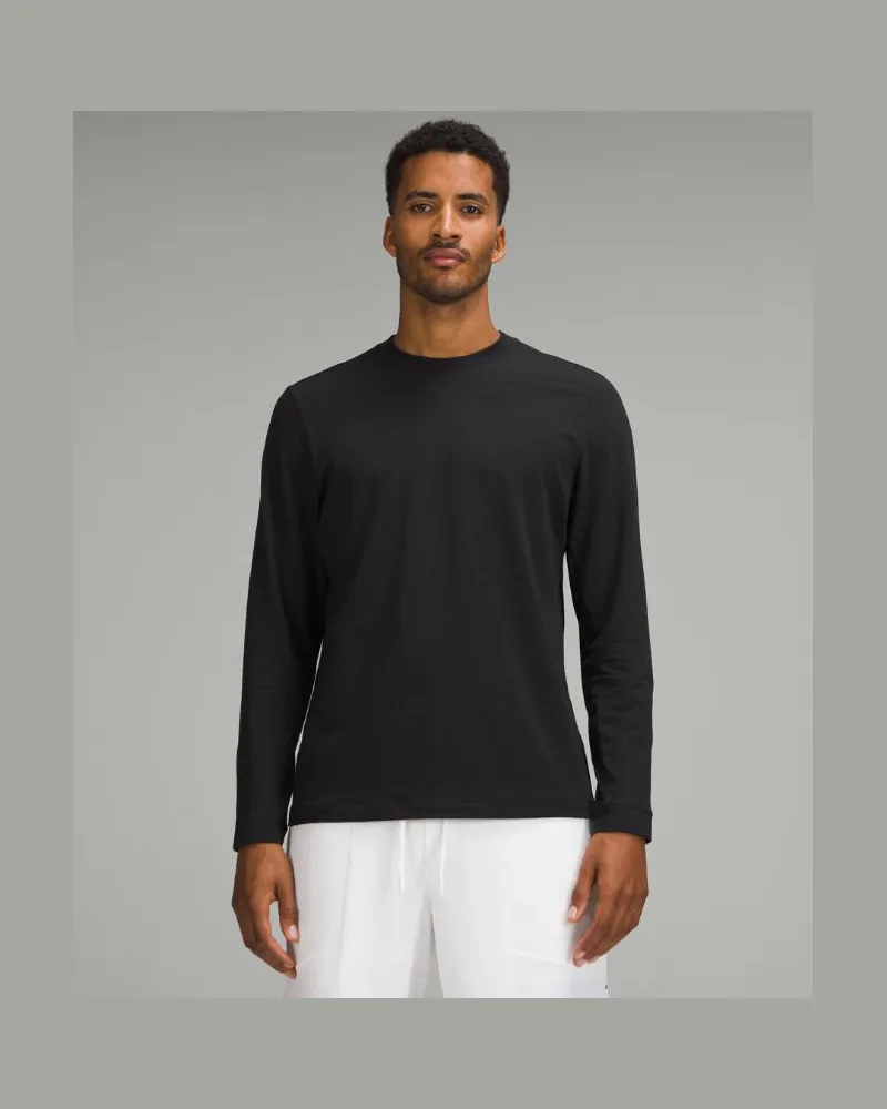 LULULEMON Zeroed In Langarmshirt für Männer – Größe in Black Black