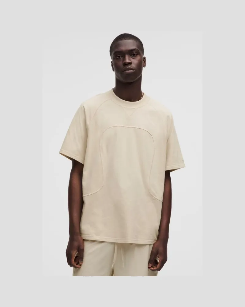 LULULEMON T-Shirt aus schwerer gebürsteter SLNSH Kollektion für Männer – Größe in Natural Ivory Natural