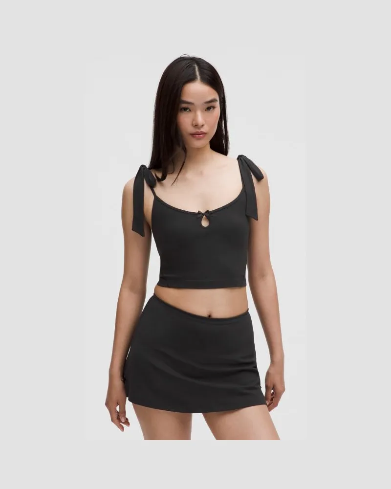 LULULEMON Der Look des Monats: Balletcore Nulu Tanktop mit Schleifendetail für Frauen – Größe in Black Black
