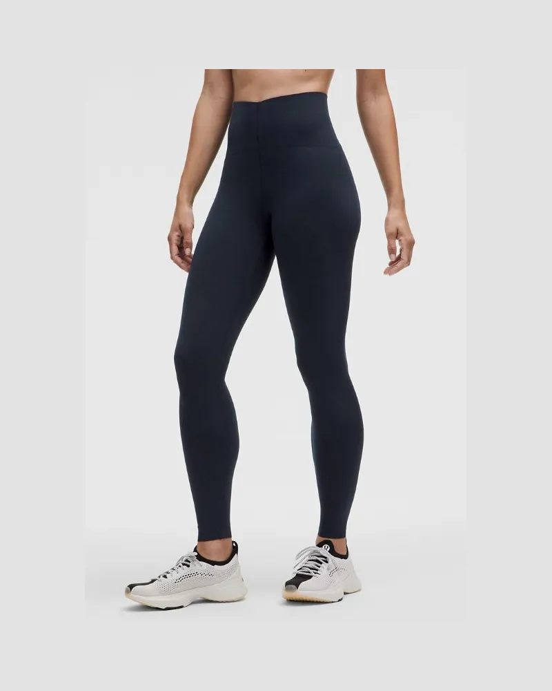 LULULEMON Glow Up Leggings mit hohem Bund für Frauen – 71 cm – Größe in True Navy True