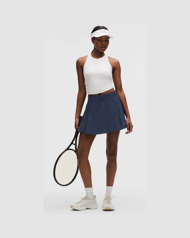 LULULEMON A-linienförmiger Tennisrock mit Seitenfalte für Frauen – Größe in Club Blue Club