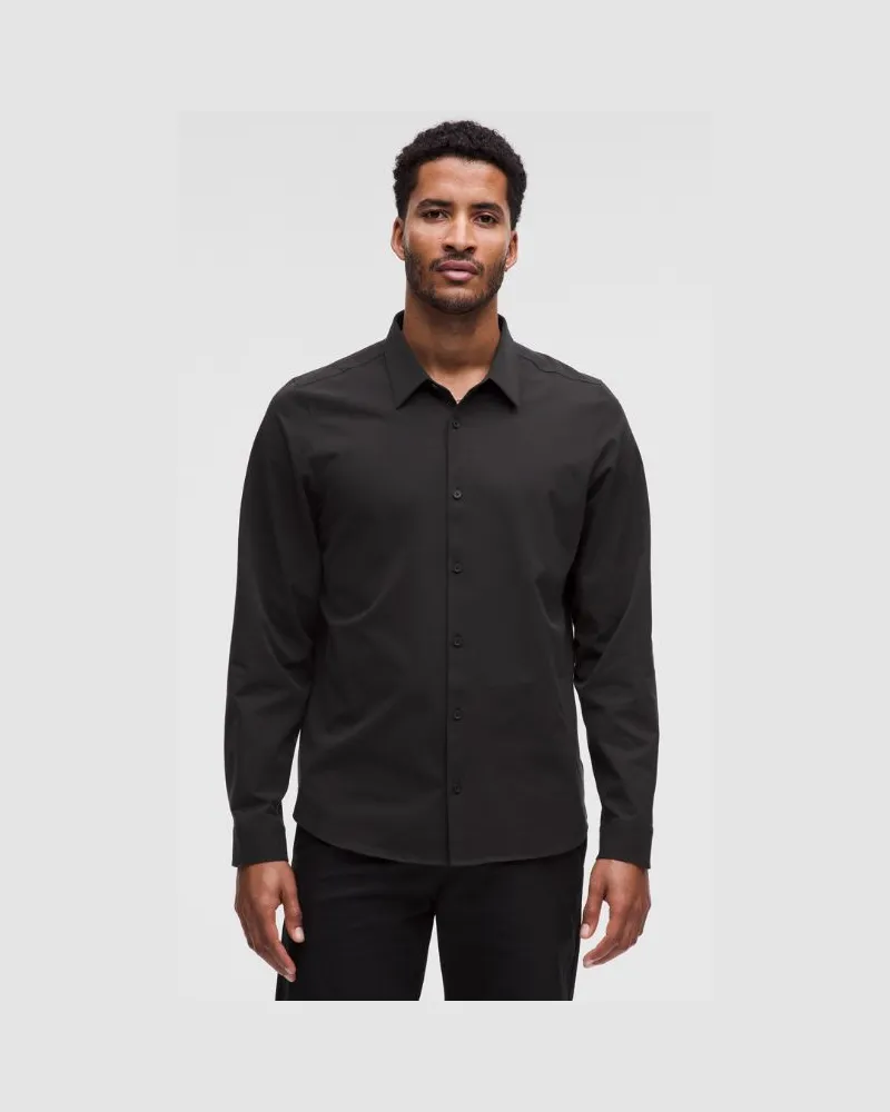 LULULEMON New Venture Langarmshirt er Classic Fit für Männer – Größe in Black Black