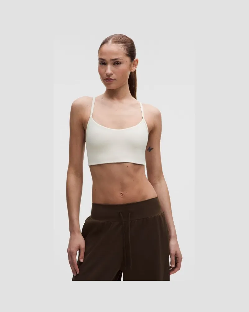LULULEMON Flow Y-BH mit leichtem Halt für A/B-Cups es Design für Frauen – Größe in Light Ivory Light