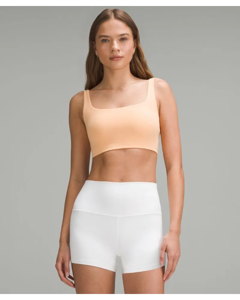 LULULEMON Bend This BH mit quadratischem und U-Ausschnitt Leichter Halt A–C-Cups Peach