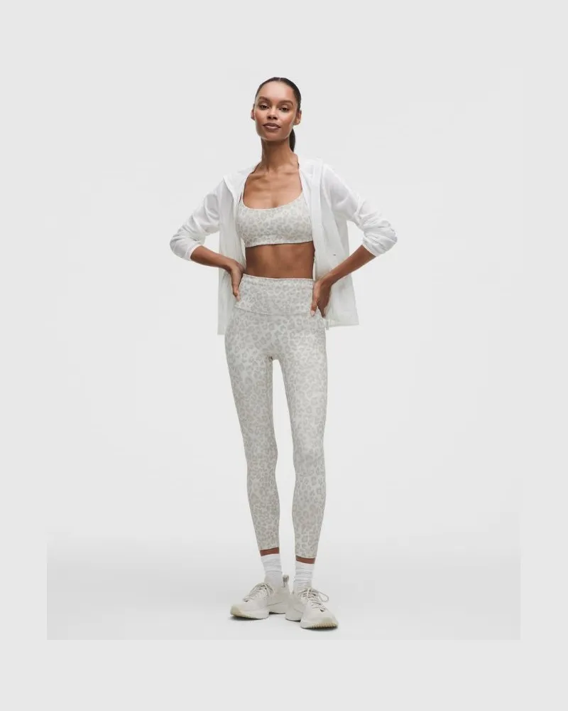 LULULEMON Wunder Train No Line High-Rise Leggings 25" für Frauen – Größe in True Leopard White Multi True