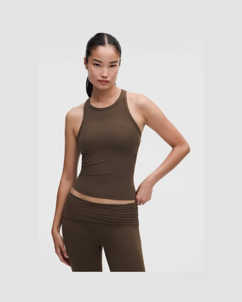 LULULEMON Align Racerback-Tanktop in Taillenlänge für Frauen – Größe in Walnut Crunch Walnut