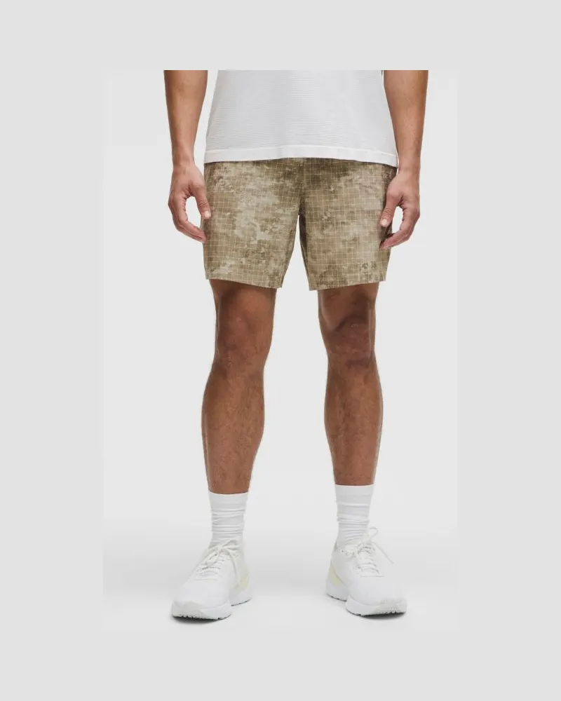 LULULEMON Pace Breaker Shorts ohne Liner für Männer – 18 cm – Größe in Shadow Grid Sheer Oak Multi Shadow