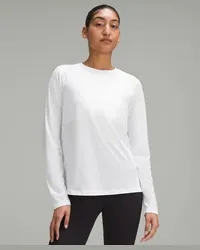 LULULEMON Ultraleichtes Langarmshirt in Hüftlänge Weiß