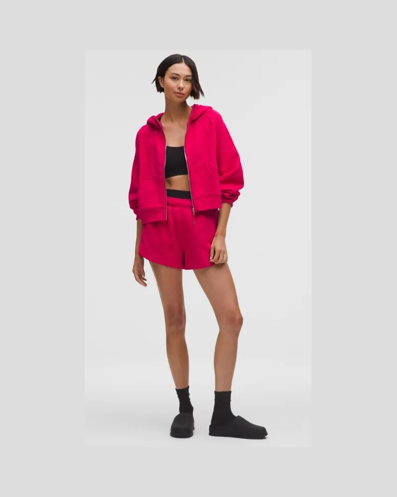 LULULEMON Scuba Shorts im Oversized Fit mit mittelhohem Bund und Dolphin-Saum für Frauen – 8 cm – Neon – Größe Calypso