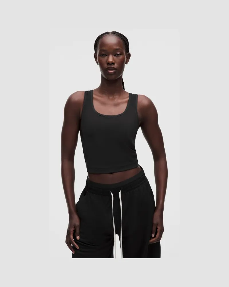 LULULEMON Tanktop mit Mesh und seitlichen Einschubtaschen Leichter Halt für B/C-Cups für Frauen – Größe in Schwarz Schwarz