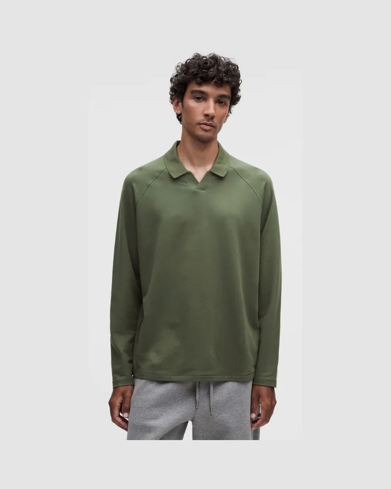 LULULEMON Buttery Loopback-Langarmshirt aus ultraweichem Material für Männer – Größe in Sassy Sage Sassy