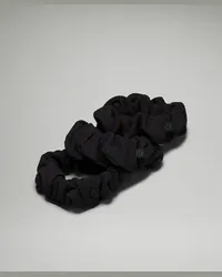 LULULEMON Uplifting Strukturierte Scrunchies 3er-Pack Black