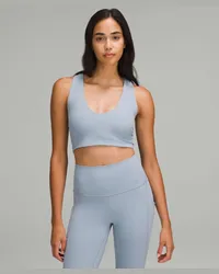 LULULEMON Bend This BH mit U-Ausschnitt und überkreuzten Trägern Leichter Halt A–C-Cups Concrete